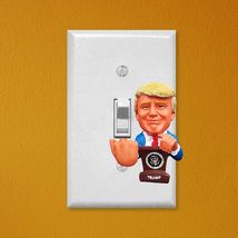 2 PACK - TRUMP LIGHT SWITCH MIDDLE FINGER Sticker Decal Humor Funny MAGA... - $8.17