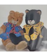 NEW Handpainted Needlepoint Canvas Mittens Sweater Dede Cat Mouse Embell... - $34.95