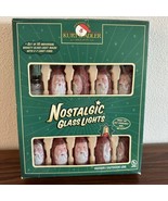 *read* Kurt Adler Nostalgic 10 Glass Santa Claus Face Bulbs Christmas Li... - $38.01 CAD