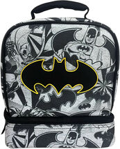 Batman DC Comics Kids Dual Compartment Lunch Bag Box Insulated  - $13.99