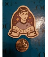 Star Trek Mr. Spock Vulcan Logical Vinyl Decal Sticker Laptop Phone Fede... - £1.98 GBP