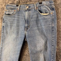 Levis 505 Jeans Mens 36W 34L 36x34 Light Wash Regular Fit Modern Work Ou... - $13.89