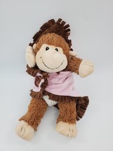 Fiesta Monkey w Security Blanket Jesus Loves Me Plush 11&quot; Stuffed Toy B314 - £7.85 GBP