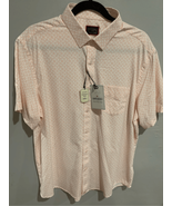UNTUCKit Peaches’ Button Down Shirt-NEW Pink/White Reg Fit Stretch S/S L... - £41.26 GBP