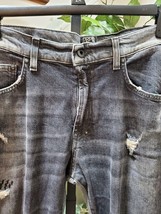 PRPS Le Sabre Men Grey Denim Cotton High Rise Slim Tapered Fit Casual Jeans 36 - £165.82 GBP