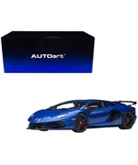 Lamborghini Aventador SVJ Blue Nethuns Metallic 1/18 Model Car by Autoart - $516.29 CAD