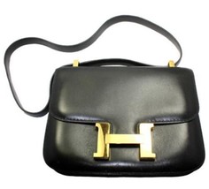 Authenticity Guarantee Authentic Hermes 23CM Black Box Leather Ghw Constance... - £11,954.99 GBP