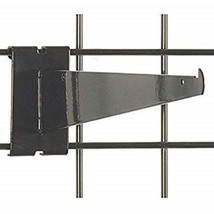 Only Hangers 12&quot; Gridwall Knife Shelf Brackets With Lip - Black 50 pcs - £110.12 GBP