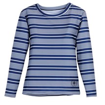 BEACHCOMBERS ~ MEDIUM ~ Blue &amp; White Stripe ~ Swimming Top ~ Rash Guard ... - £17.88 GBP