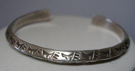 Estate Sale Sterling Silver Artisan Handmade Jasper Nelson Navajo Cuff B... - $6,581.68 MXN