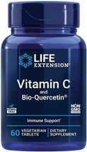 Life Extension Vitamin C and Bio Quercetine 60 Tablets - $140.83 MXN