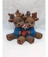 Vintage Ceramic Reindeer Christmas Holiday Decor 6&quot; X 3&quot; X 4 1/2&quot; - $16.82