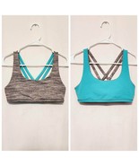 Ivivva Complete Focus Reversible Bra Grey Teal - $34.19 CAD