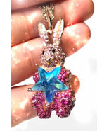 HAUNTED NECKLACE JEWELED RABBIT OF LUCK FORTUNE & ASCENT HIGHEST LIGHT MAGICK - $477.77
