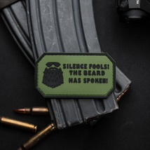 Silence Fools The Beard Has Spoken PVC Morale Patch - £3.89 GBP