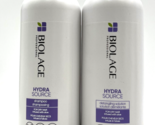 Biolage Hydrasource Shampoo &amp; Detangling Solution 33.8 oz Duo - £54.23 GBP