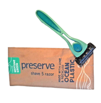 POPI Shave 5 Razor System New Neptune Green Teal Recycled - £10.96 GBP