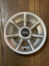 Club Car Hub Cap 1036945 Heavy Duty Silver - 7 Spoke Wheel Cover - Has Overspray - £15.79 GBP