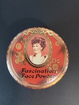 Fascination Face Powder Tin, Designed by Daher, Made in England 1970&#39;s - £16.02 GBP