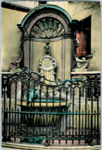 Manneken Pis Fountain Brussels Belgium Postcard - £10.24 GBP