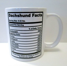Weiner Dog Dachshund Facts Coffee Mug Pet Dad Mom Gifty Doxie - £11.01 GBP