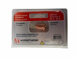 NEW 5 Pieces Genuine Hypertherm 220797 Duramax RT Nozzles 65A - 85A - €46,76 EUR NEW 5 Pieces Genuine Hypertherm 220797 Duramax RT Nozzles 65A - 85A - €46,76 EUR
