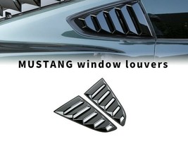 2PCS Black Side Vent Window 1/4 Quarter Scoop Louver For 15-2020 Ford Mustang - £19.54 GBP