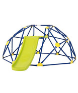 Kids Climbing Dome with Slide and Fabric Cushion for Garden Yard-Green -... - $255.49