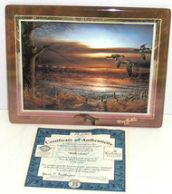 Terry Redlin Tranquil Retreats Plate Collector Reflections Sunset Bird Lake Tree - £38.52 GBP