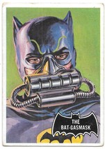 Batman Trading Card #43 The Bat-Gasmask Comic Art Series 1966 Topps Black Bat EX - £5.50 GBP