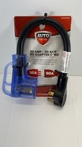 Auto Drive 30 Amp Male to 50 Amp Female 1.5&#39; Adapter Cord RVs, Mobile Ho... - £7.75 GBP