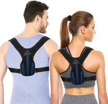 Posture Corrector for Men and Women, Adjustable Shoulder Posture Brace - £10.65 GBP