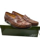 Mezlan Men&#39;s Lizard &amp; Leather Lucca Loafer Tan 11M - $91.22 CAD