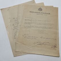 Masonic Letterhead Rainbow Lodge No. 735 Newton Texas A.F. &amp; A.M 1922 - $33.62 CAD