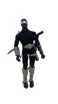 GI JOE Commando Snake Eyes 12&quot; inch action figure w accessories Hasbro 1996 - $24.60