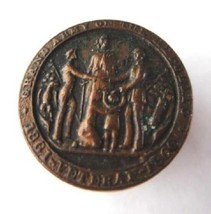 1861-66 antique CIVIL WAR COPPER BUTTON TAB veteran GRAND ARMY OF REPUBLIC  - £68.51 GBP