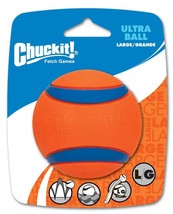 Chuckit! Ultra Ball Dog Toy Blue/Orange 1ea/LG - £13.41 GBP