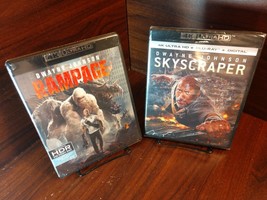 Skyscraper +Rampage  (4K UHD Discs) Brand NEW (Sealed)-Shipping with Tracking! - £23.02 GBP