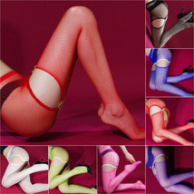 Women Sheer Mesh Fishnet Suspender Garter Stockings Crotchless Pantyhose... - £7.17 GBP