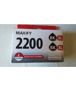 Genuine Canon Maxify 2200 / PGI-2200 XL BK Black Ink Cartridges, Twin Pack - £54.21 GBP