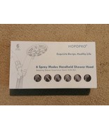 HOPOPRO -  6 Spray Modes Handheld Shower Head - NEW IN Open Box-Chrome - $29.71 CAD