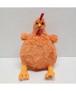 Plump Chubby Orange Chicken Rooster 8&quot; Plush - $271.03 MXN