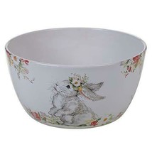 Sweet Bunny 23241 Rabbit Ceramic 10.75&quot; H Deep Serving Bowl 192 oz Susan Winget - £46.61 GBP
