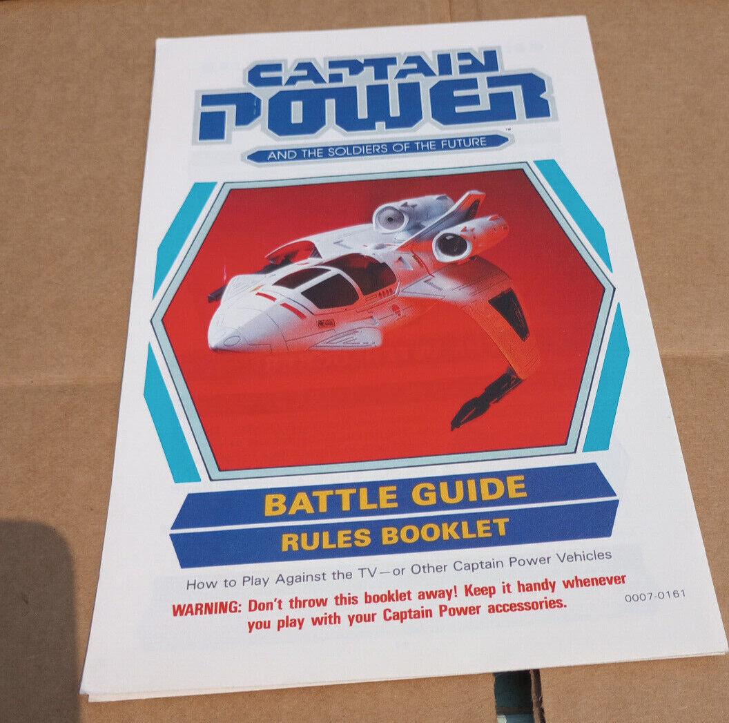Primary image for Mattel  Captain Power and the Soldiers of the Future Battle Guide 1987 Rules