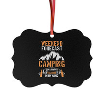 Personalized Aluminum Ornaments for Camping Enthusiasts - Decorated with &quot;Weeken - £11.33 GBP+