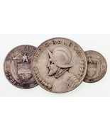 1933 Panama 1/10, 1/4, 1/2 Balboa Lot of 3 Silver Coins  KM# 10.1, 11.1,... - $1,317.17 MXN