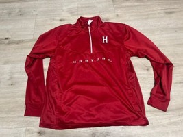 Harvard Crimson Men’s Old Varsity Brand 1/4 Zip Jacket Red Size M Boston... - £15.42 GBP