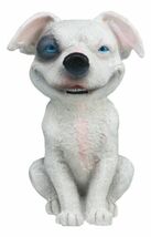 Sinister Pets Grinning Street White Tramp Dog Figurine Teehee Pets Colle... - $17.99