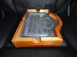Oscar Valladares Tobacco & Co Pewter Ashtray. 11.5" L x 8.75" W x 1.75" H image 7