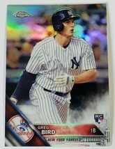 2016 Greg Bird Topps Chrome Rookie Card # 128 Refractor New York Yankees Foil - £3.98 GBP